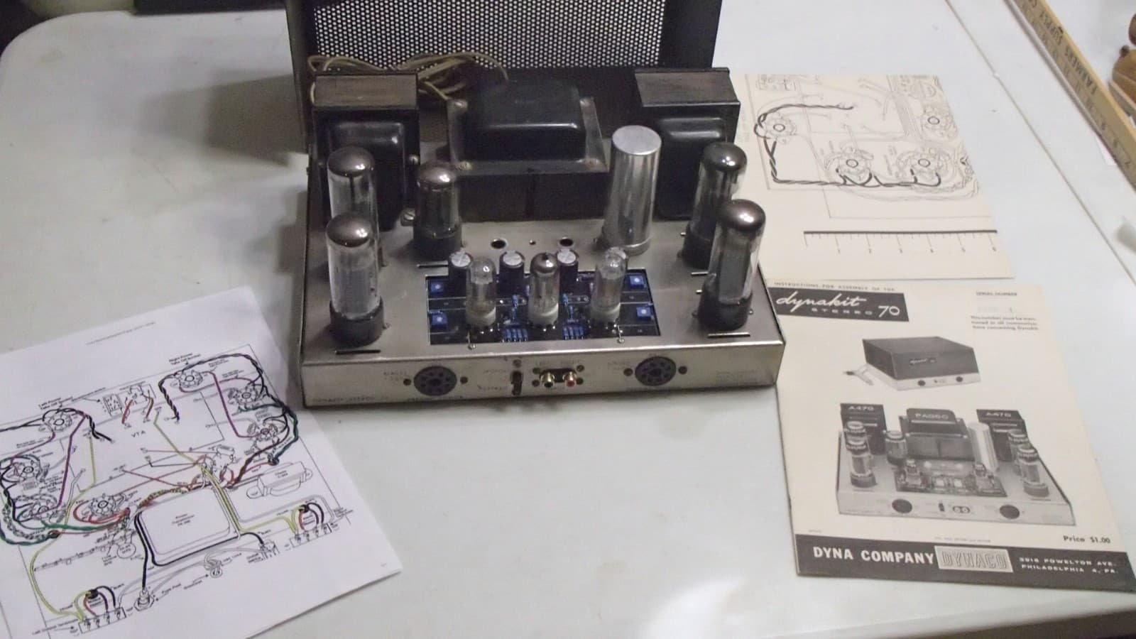 DYNACO DYNAKIT STEREO 70 TUBE AMPLIFIER ST-70 UPGRADE/Serviced 3