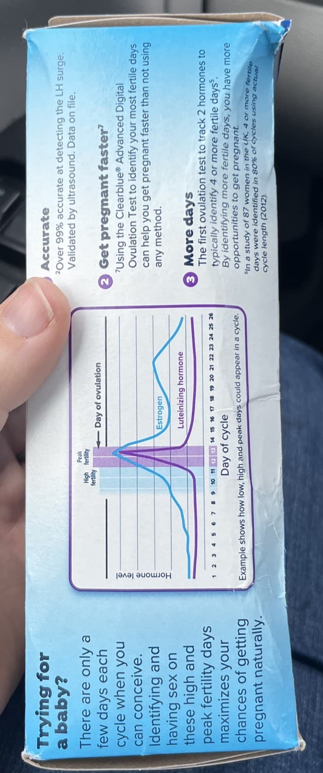 Clearblue Advanced Digital 30 Ovulation Tests Exp 6/06/2027 3