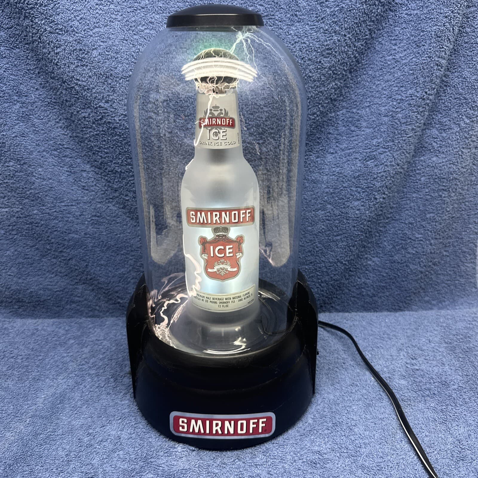 AWESOME SMIRNOFF ICE LIGHT UP BOTTLE PLASMA SIGN LAMP 2 3