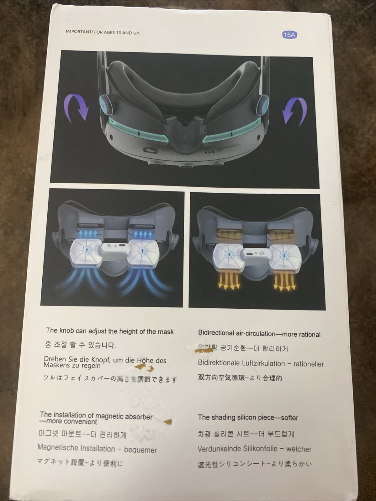 RGEEK VR AIR Circulation Fan - FOR The Meta Quest 3 5