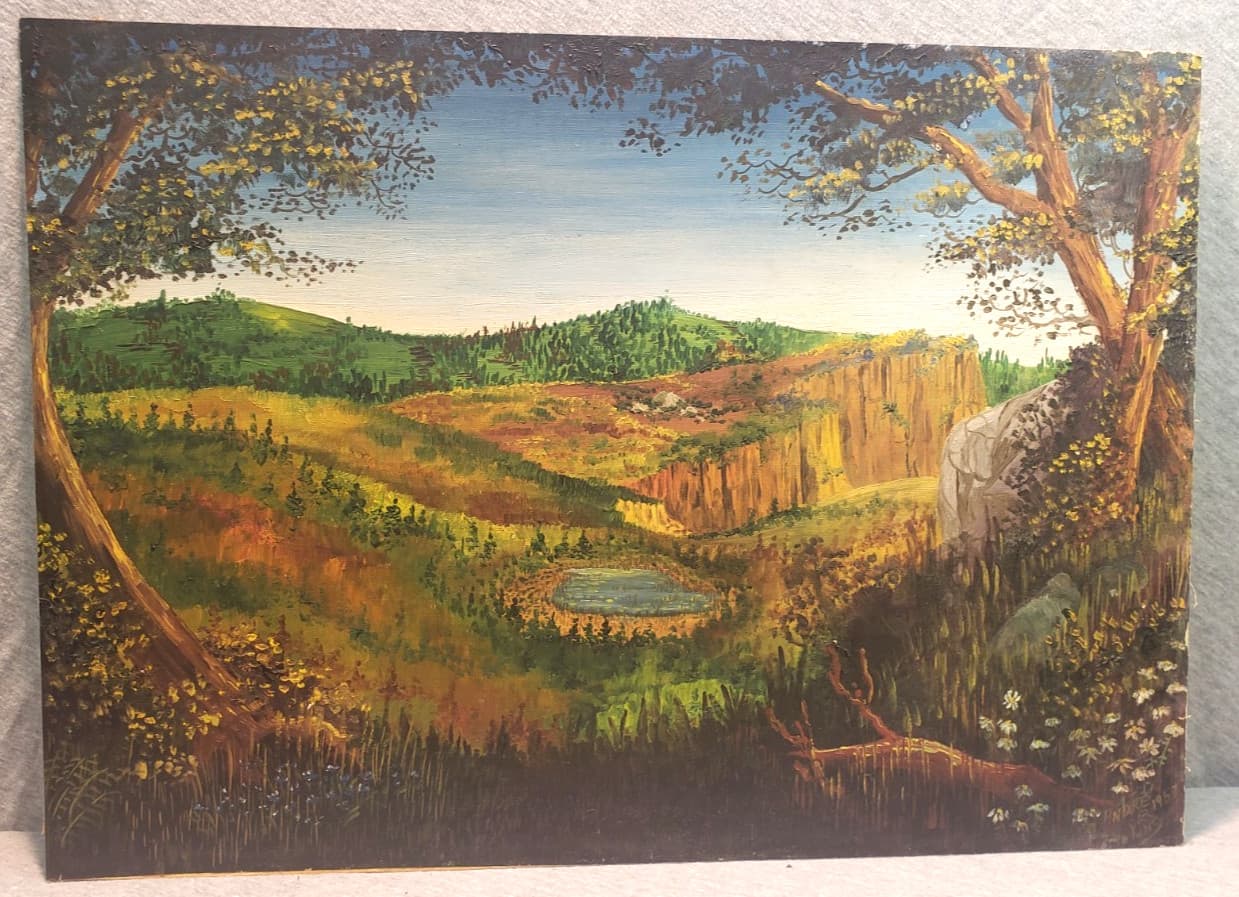 1953 Andre Richardson King (b. 1931) O/B Hill Valley Painting Chicago African Am