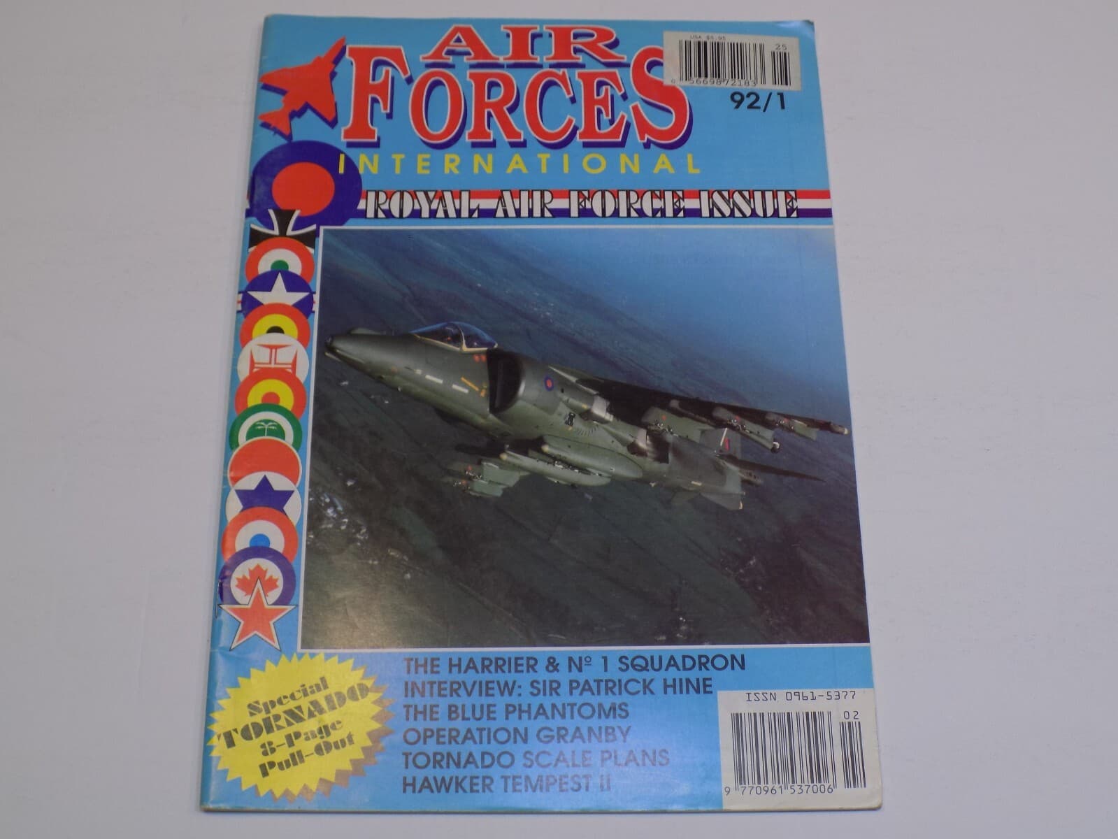 Air Forces International Magazine 1992 Royal Force RAF Issue Hawker Patrick Hine