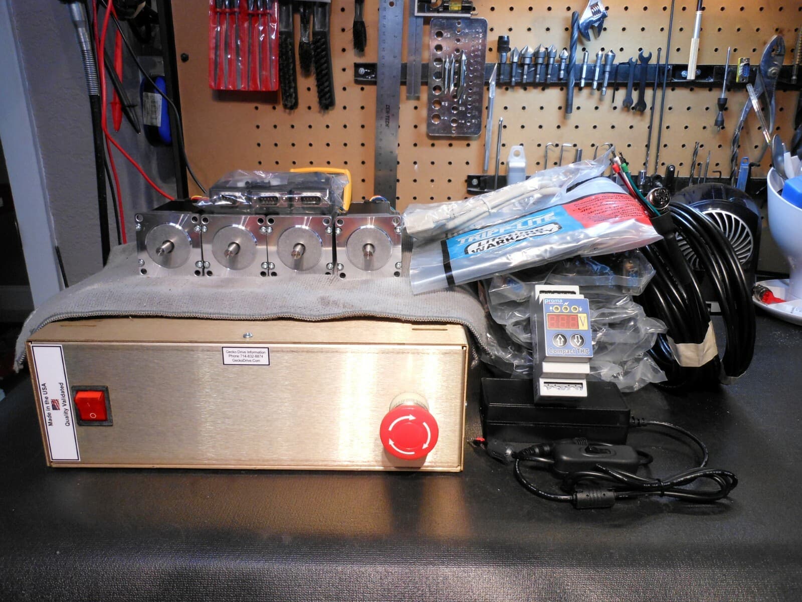 Gecko G540 REV2  Plasma System 48v 12.5a 4 300oz 3.5A Steppers & Proma THC 150  