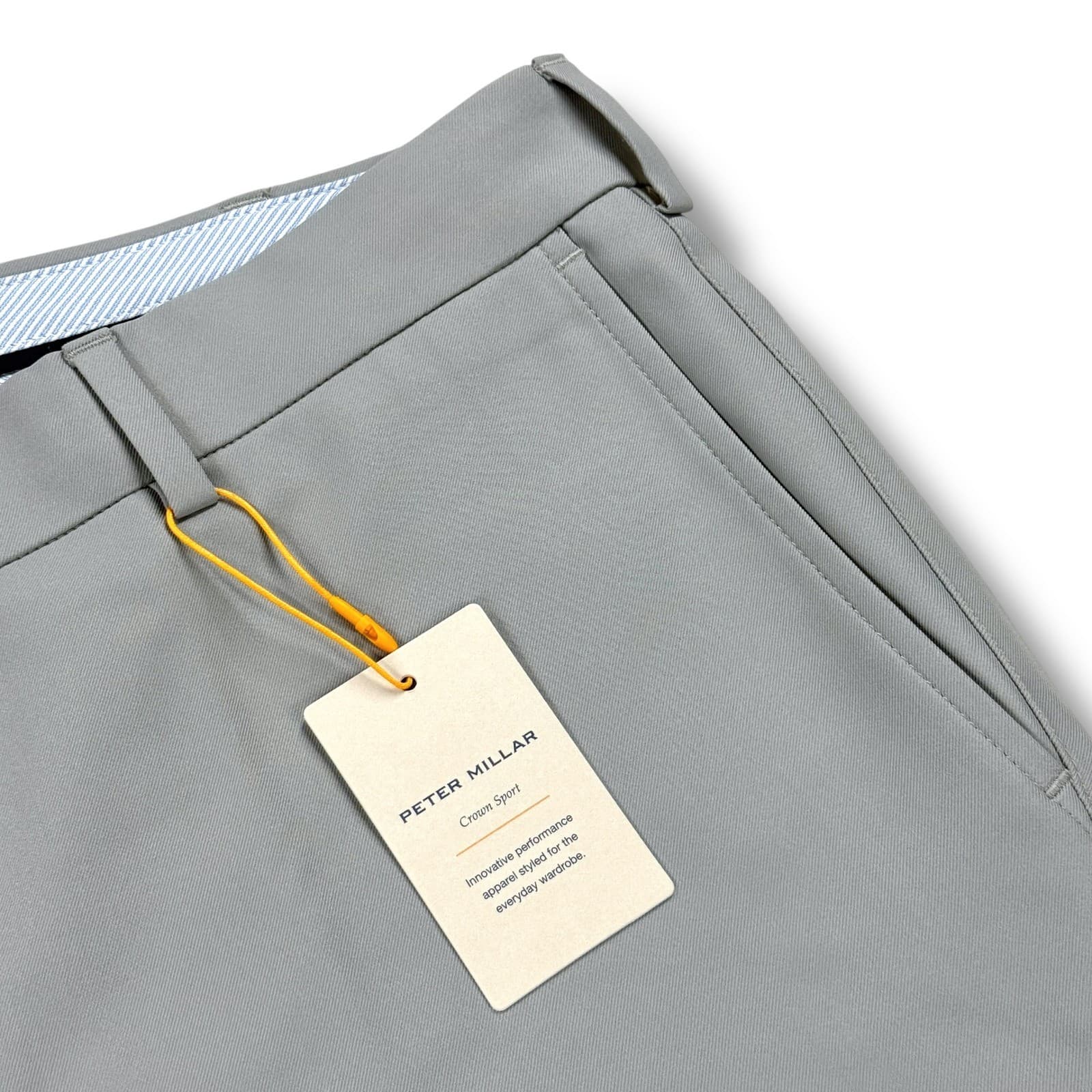 NWT Peter Millar Salem Performance Short Men's Size 34 in Gale Grey - $108 3