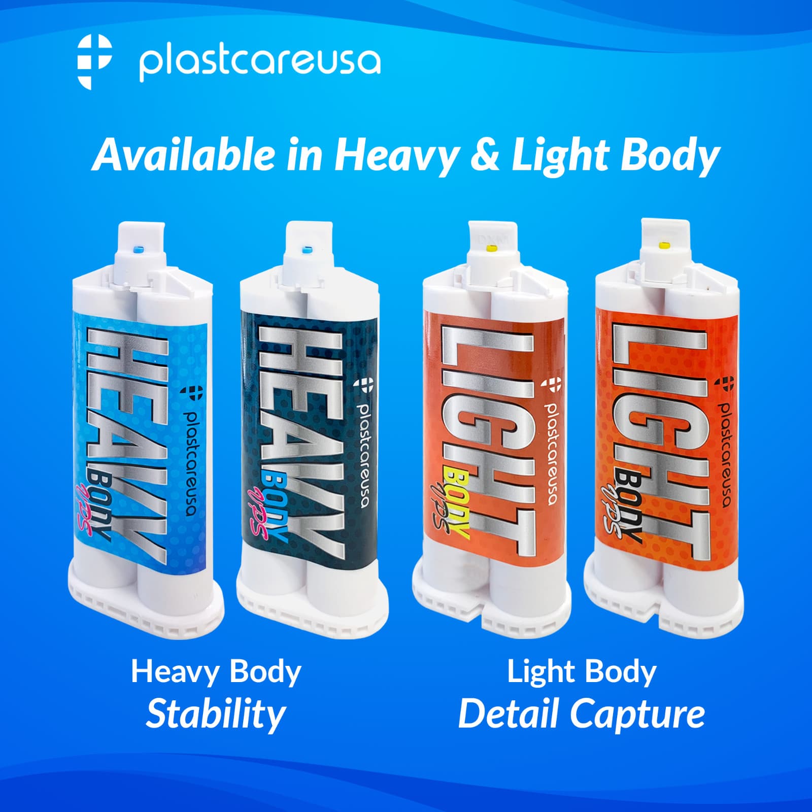 Light Body VPS Fast Set Dental Impression Material 8 x 50ml Cartridges + 16 Tips 2