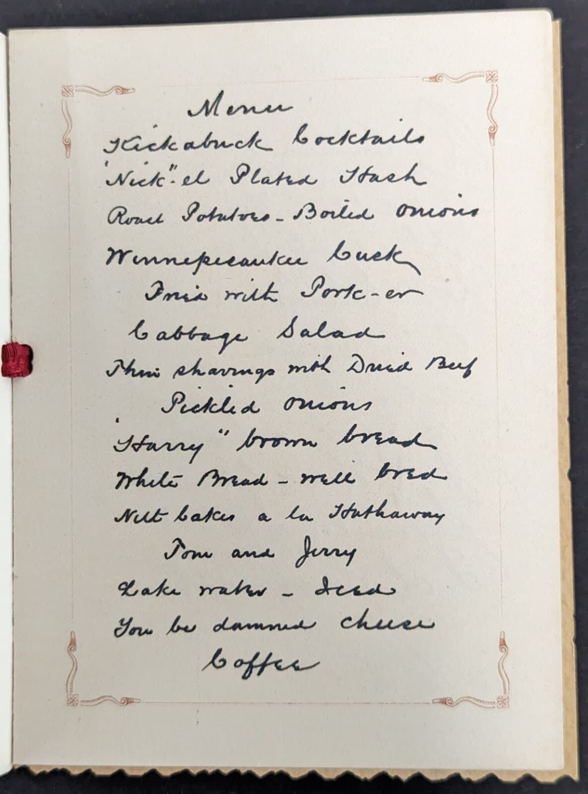 Antique 1893 Camp Millstone Ellerbe North Carolina Fishing Trip Souvenir Booklet 4