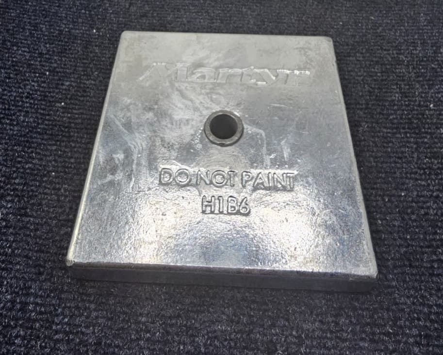 MARTYR CMH1B65GZ: HEAT EXCHANGER ANODES, H1B6 FASTENER, ZINC MATERIAL