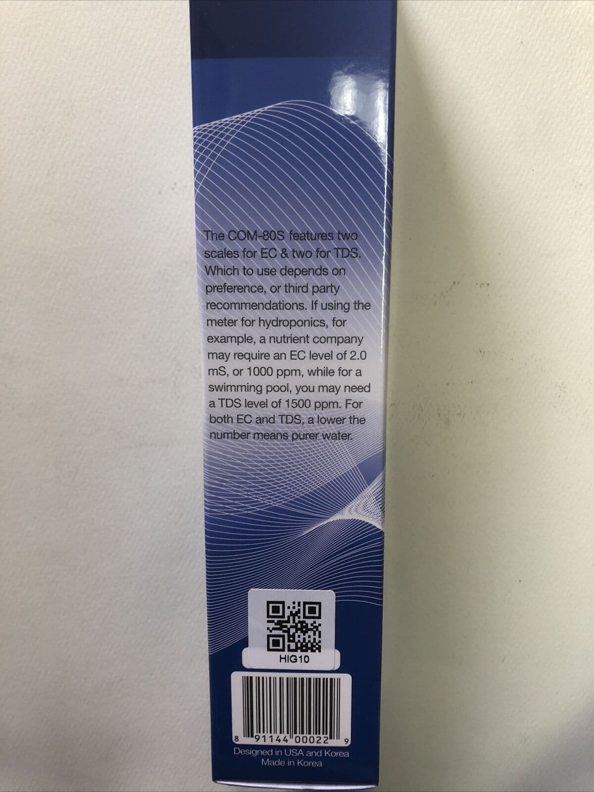 HM Digital COM-80S Hydrotester TDS/EC/Temperature Meter 4