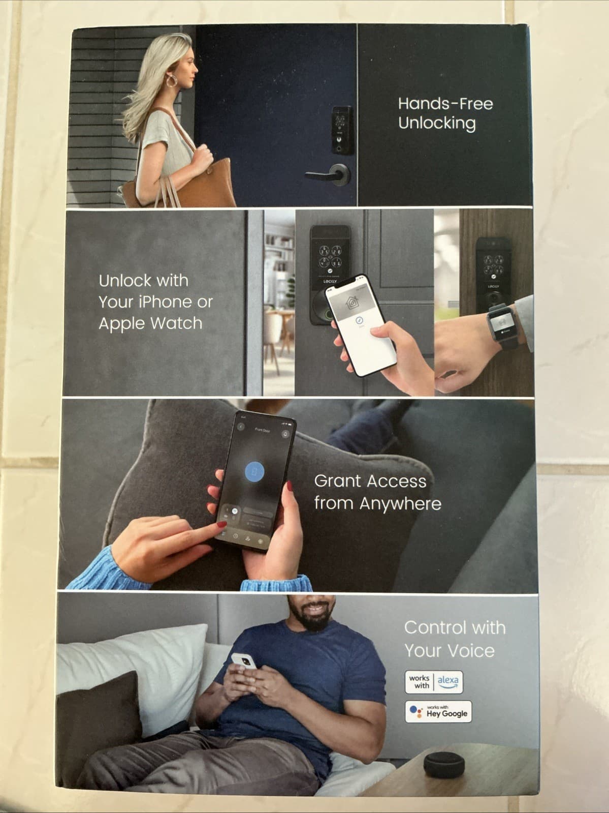 Lockly Visage Zeno Series Smart Lock, Facial Recognition & Fingerprint Keyless 4