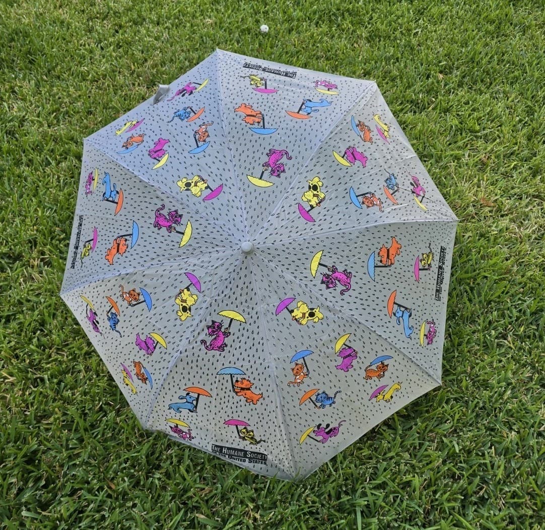 Umbrella “Raining Cats and Dogs” - The Humane Society - 50th Anniversary Compact 6