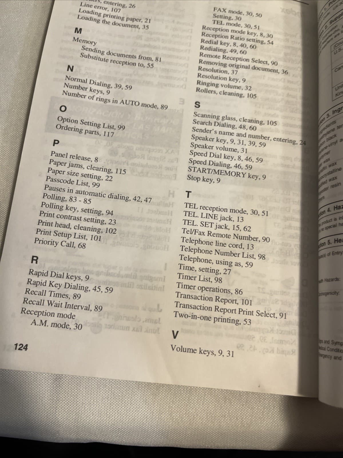 Sharp UX-300 Fax Machine USER MANUAL Facsimile 1991 6