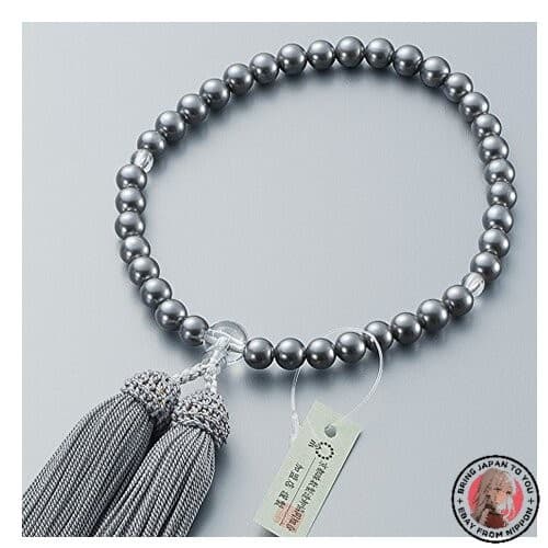 NEW [Takita Buddhist Altar Shop] Kyo-juzu prayer beads for women black shell