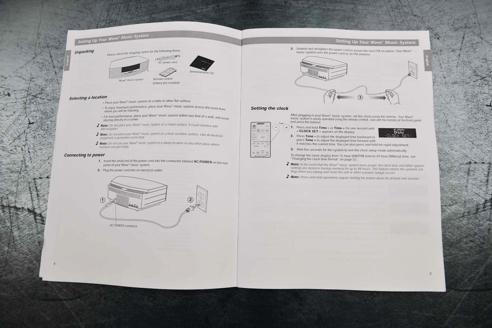 New Bose Wave Music System AWRCC1  AWRCC2 Multi-CD Changer  Owners Guide Manual 2