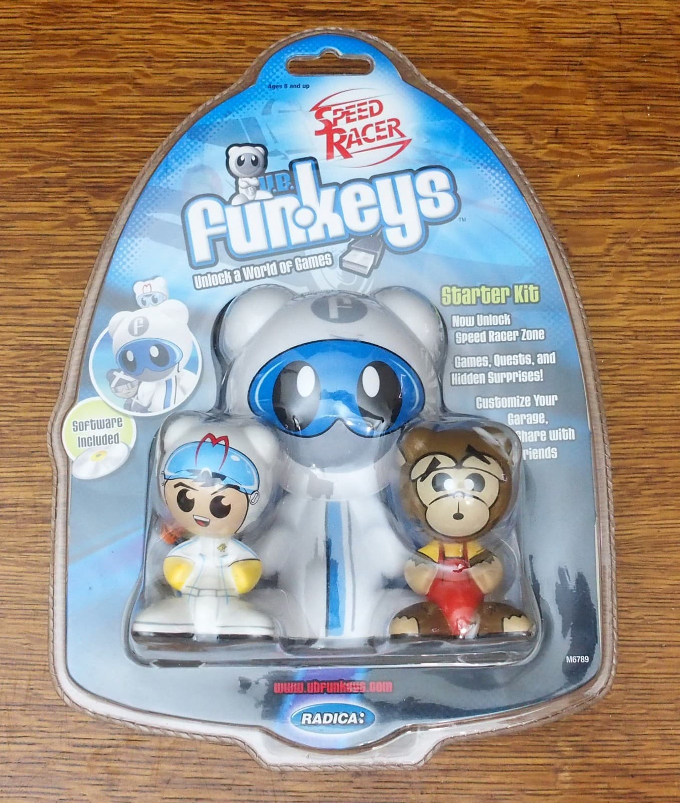 UB Funkeys Starter Kit Speed Racer With Chim Chim 2007 Mattel Radica NEW Sealed
