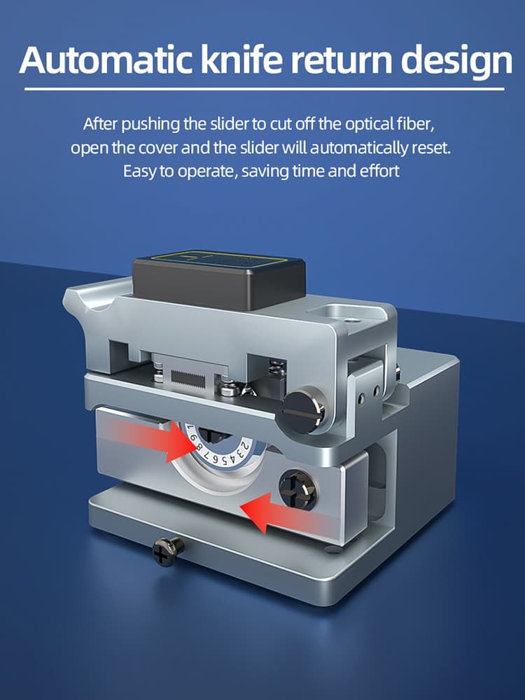 Optical Fiber Cleaver High Precision Fiber Cutter Optical Fiber Cutting Tool 4