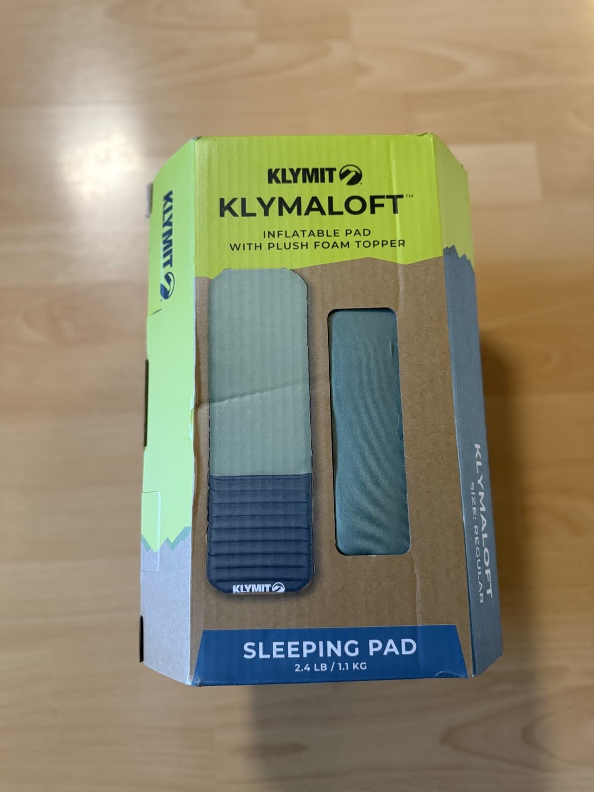 Klymit Klymaloft Regular Inflatable Sleeping Pad With Foam Topper Camping New