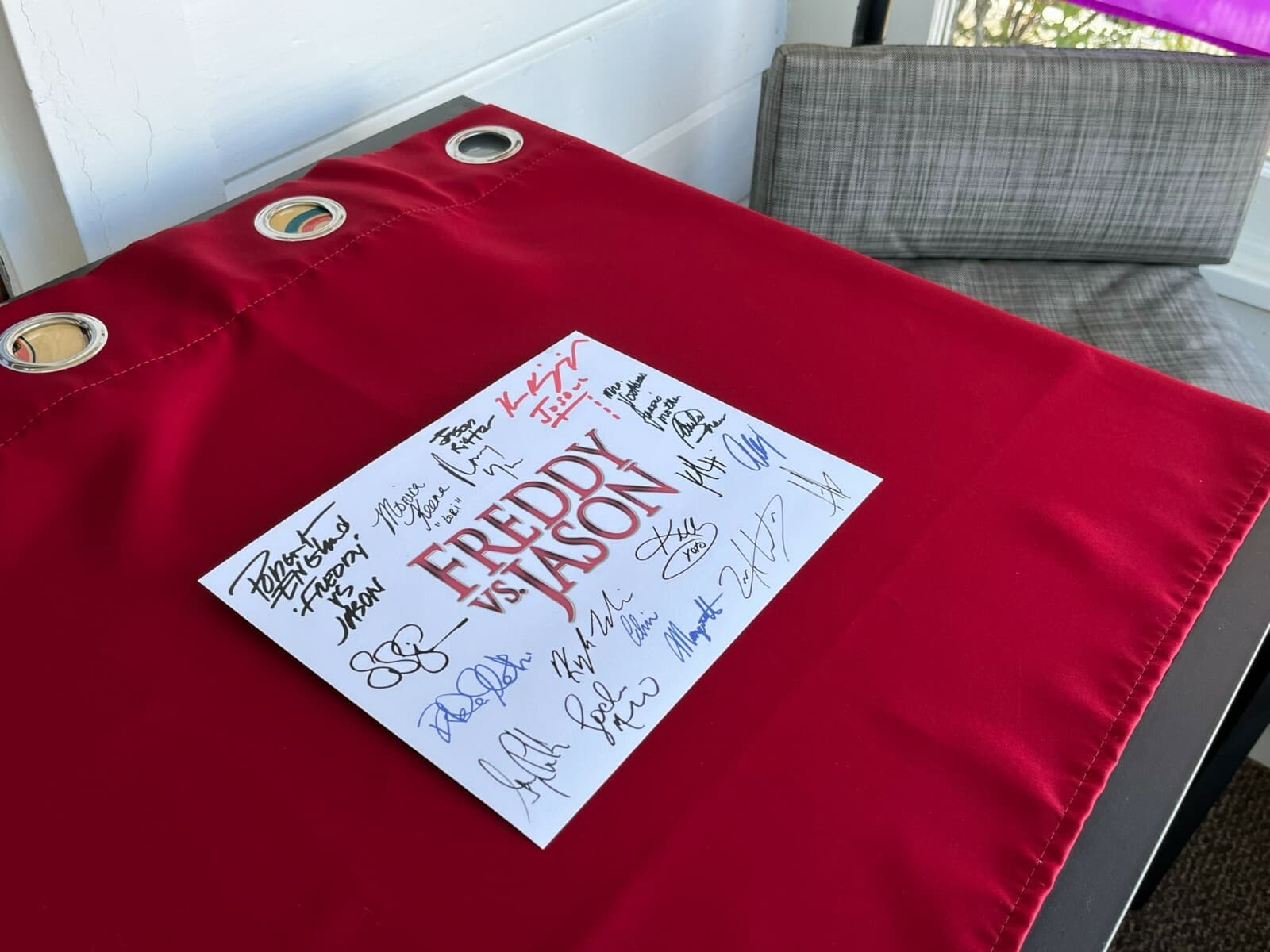 Freddy vs Jason Title Card- Cast-Signed- 8.5x11- Autograph Reprints 3