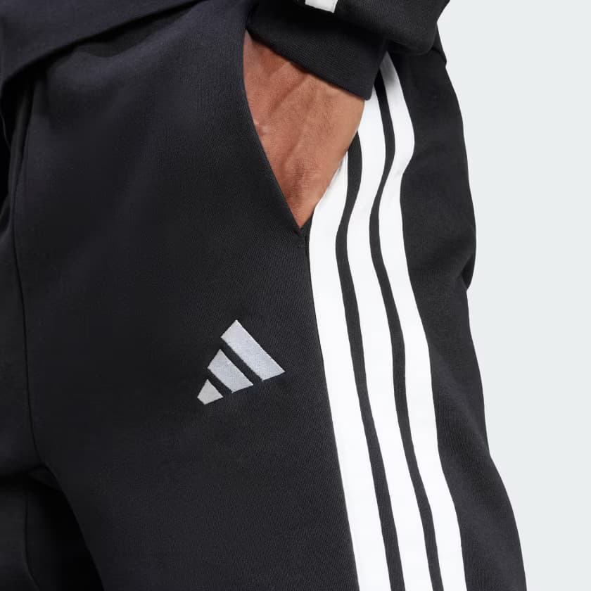 adidas men Essentials 3-Stripes Fleece Shorts 6