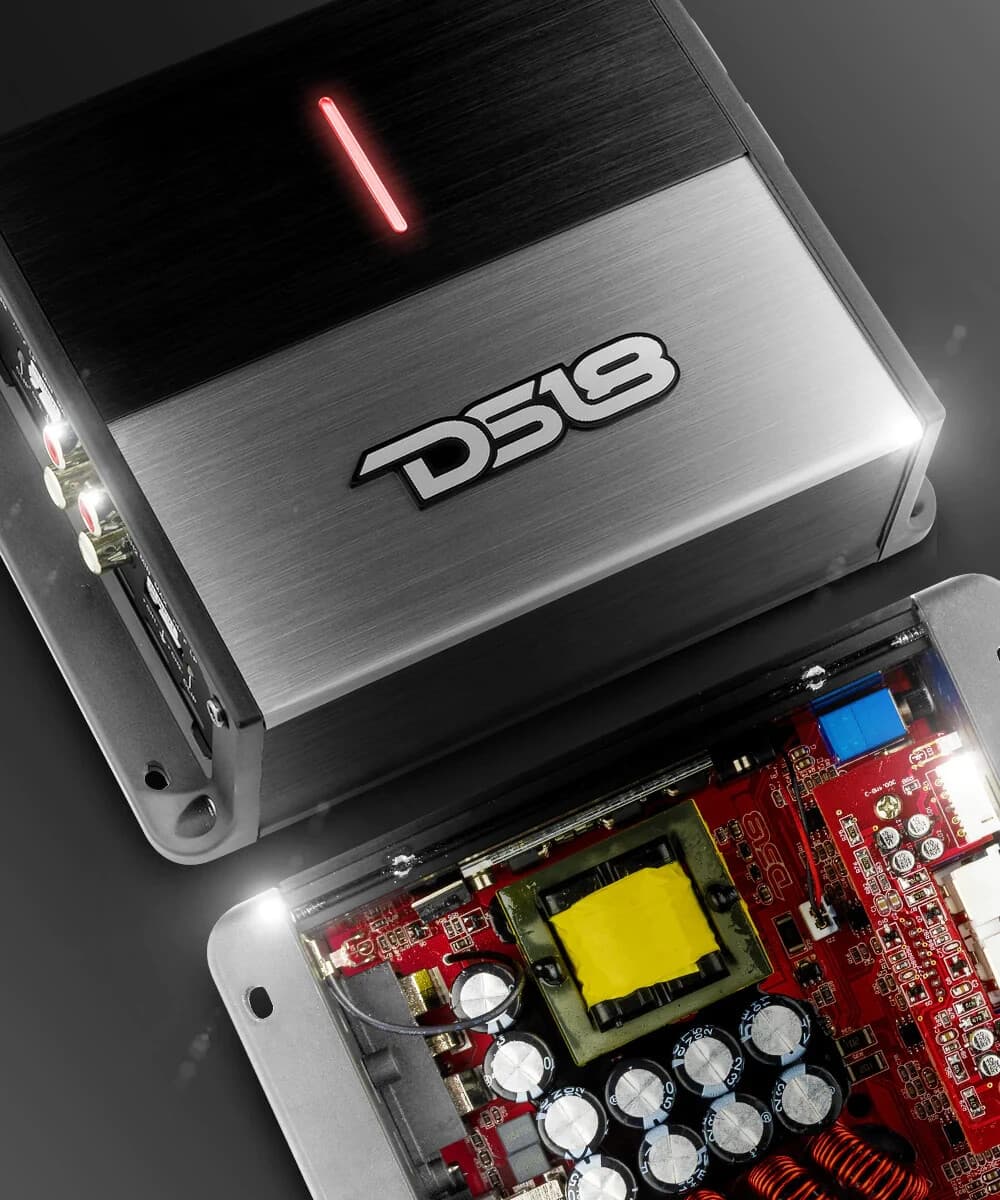 DS18 3000 Watt Compact Full-Range Class-D 4-Channel Car Amplifier Amp ION1000.4D 3