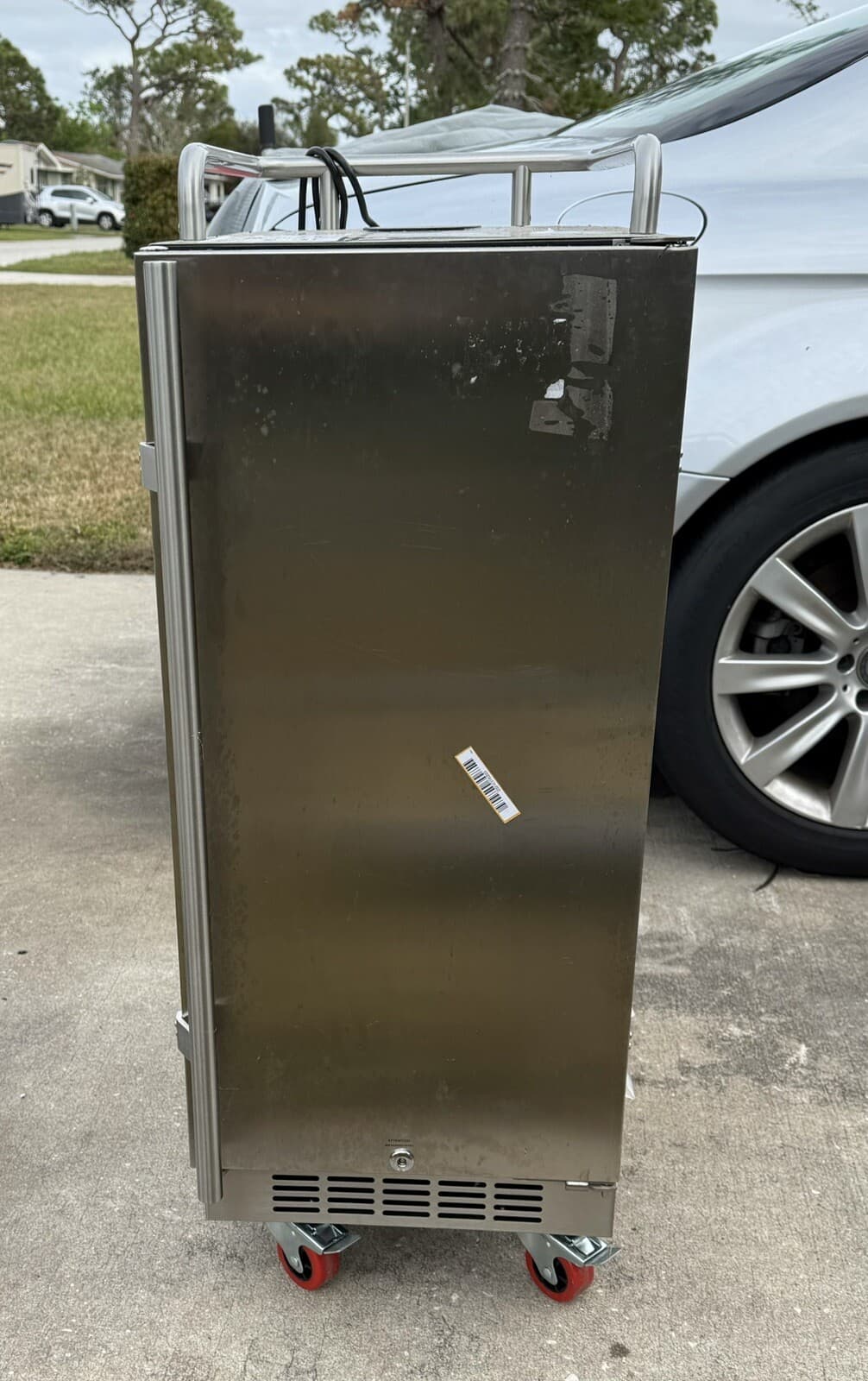 EdgeStar BR1500SS 15 Inch Wide Kegerator Conversion Refrigerator With Forced Air 2