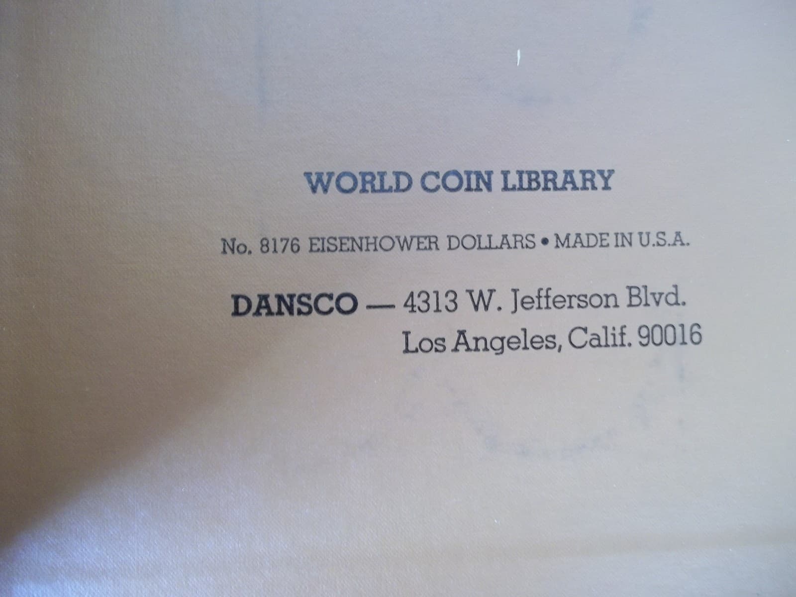 Dansco Eisenhower Dollar Including Proof Only Issue Book #8176 3