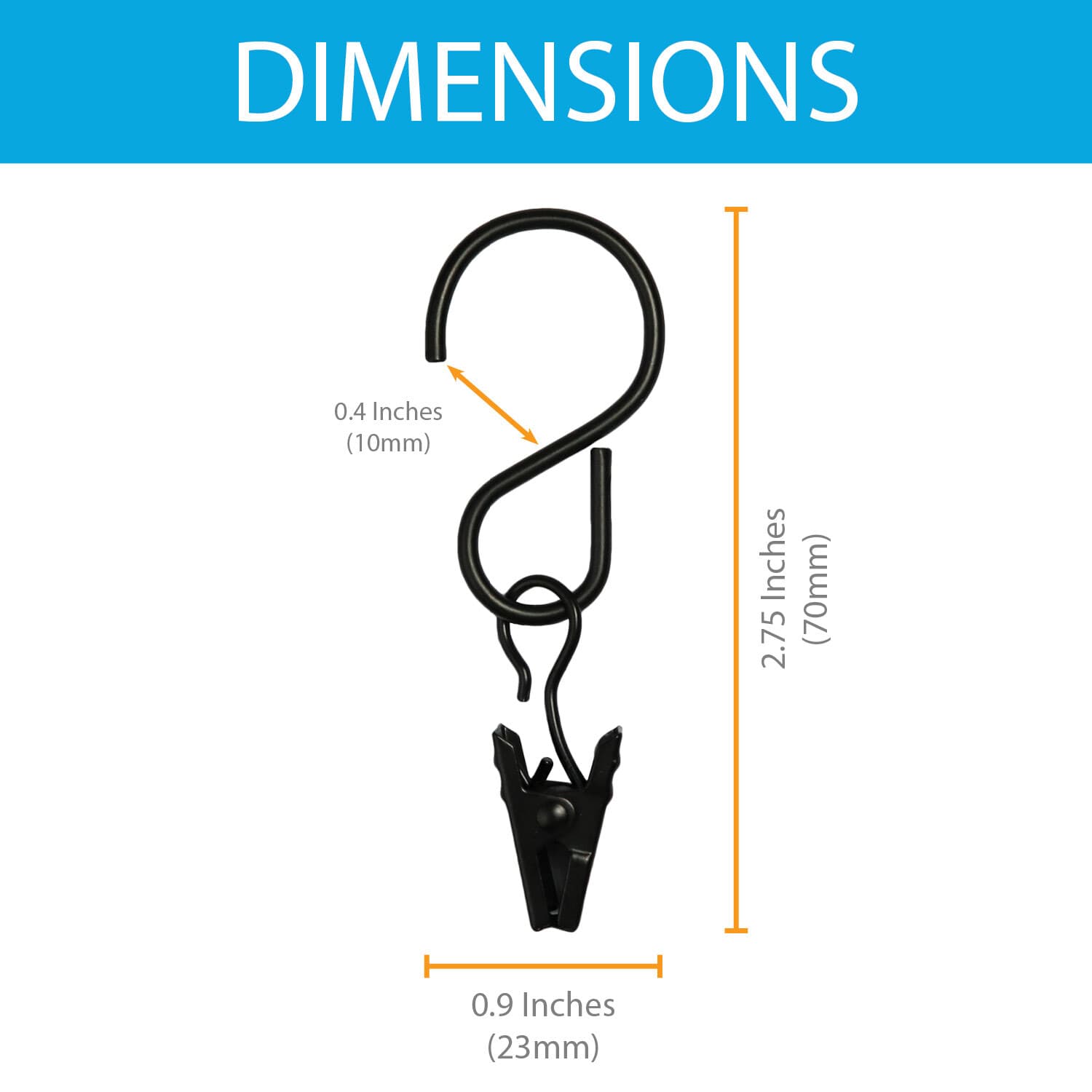 25 pcs Curtain Clips w/ Hook for Curtain, Photos, Home Decoration, Party Lights 3