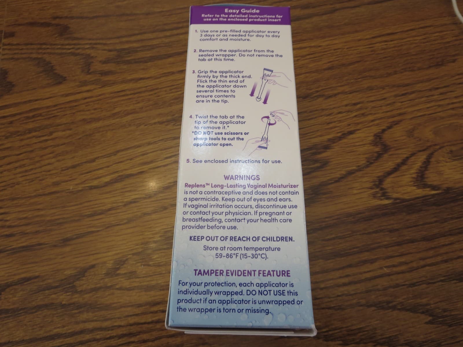 1 Replens Long-Lasting Vaginal Moisturizer 8 Applicators EXP 4/2026 SEALED BOX 4