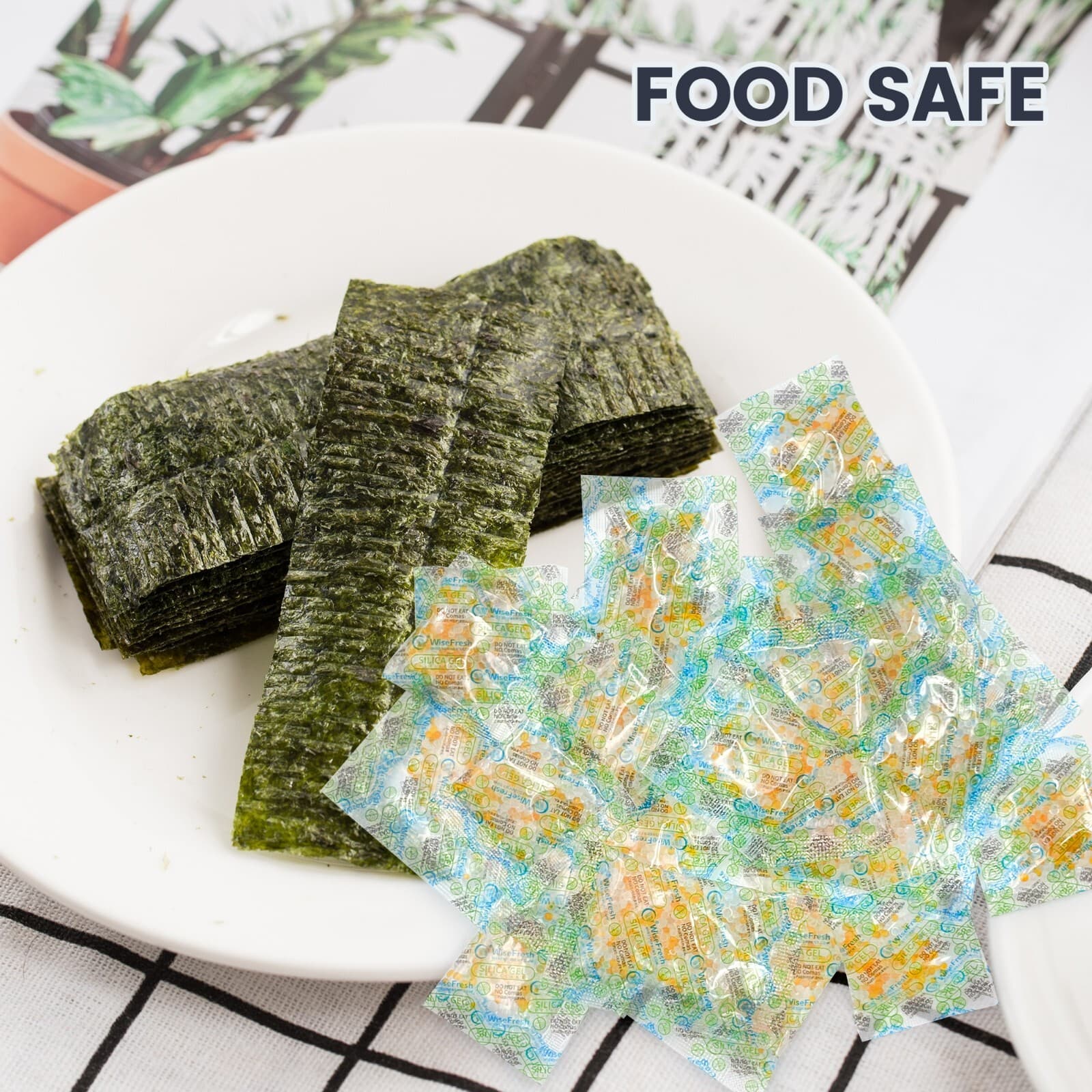 2 Gram Food Safe Desiccant Pack, Indicating Silica Gel Packet, Moisture Absorber 5