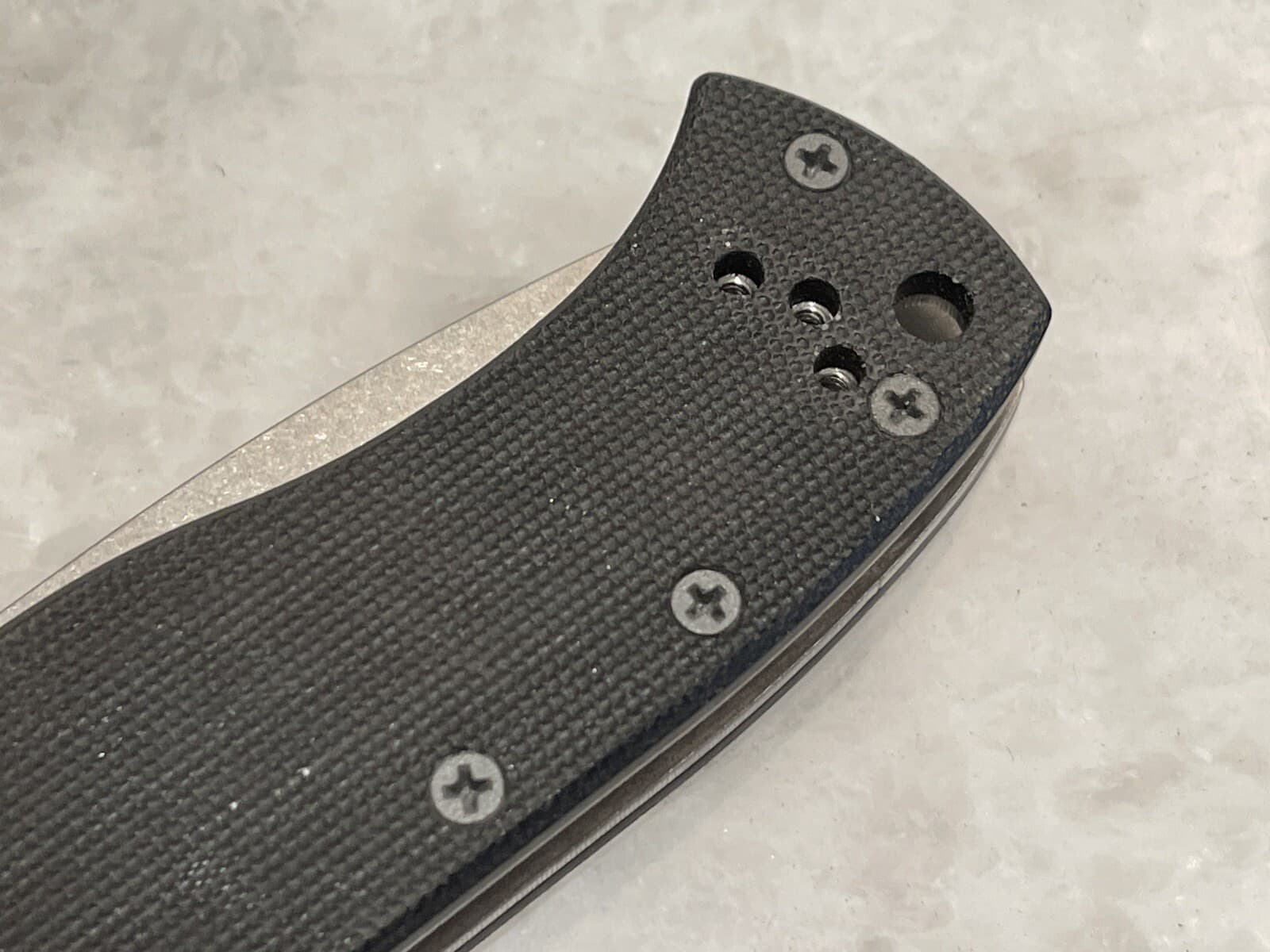 Gray Stainless Screws For USA Emerson Knife Handle With Steel Standoff Models 2