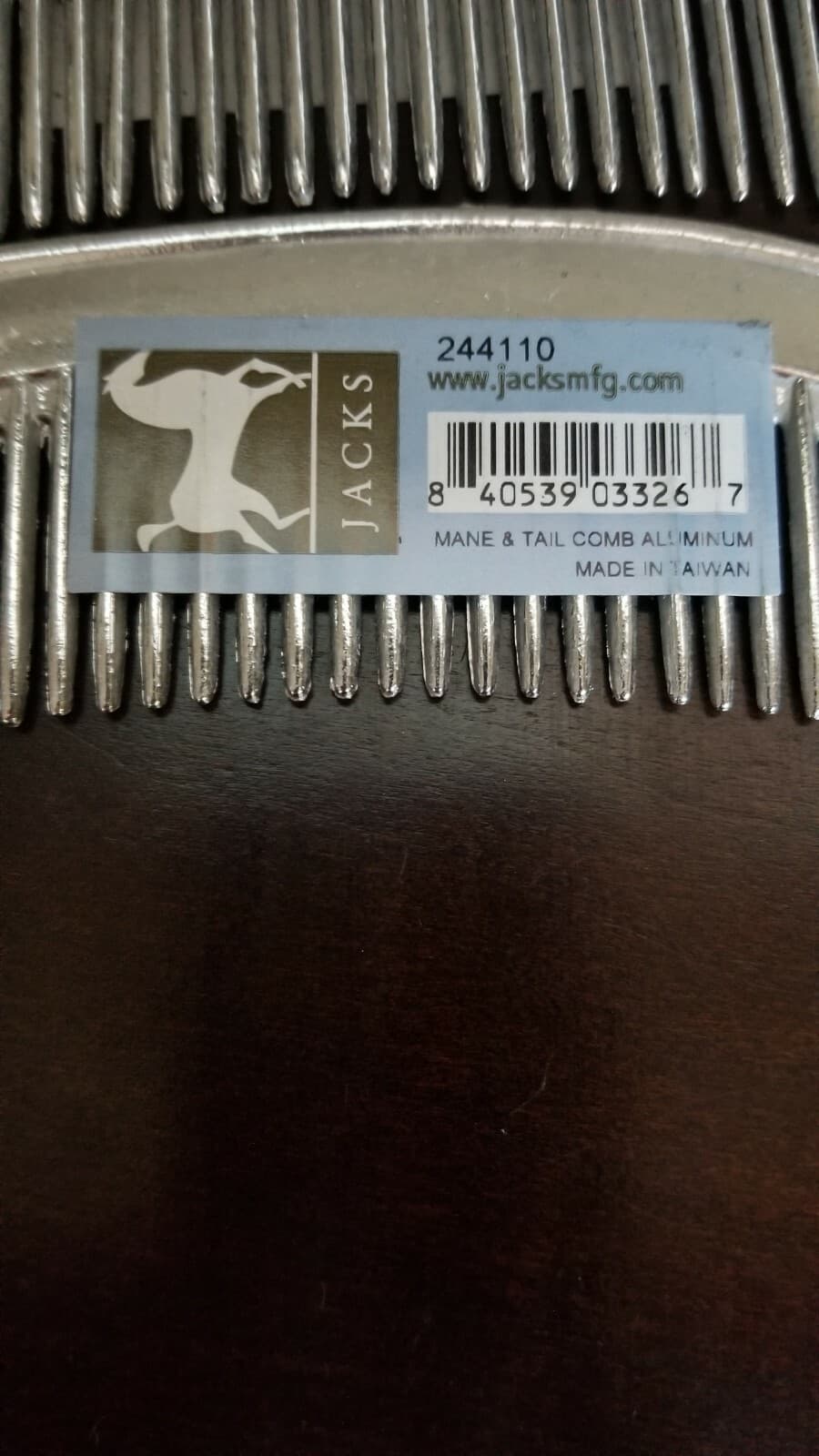 Lot of 3 - Jacks Mane And Tail Comb 8 Inch Aluminum (New) Free Shipping  3