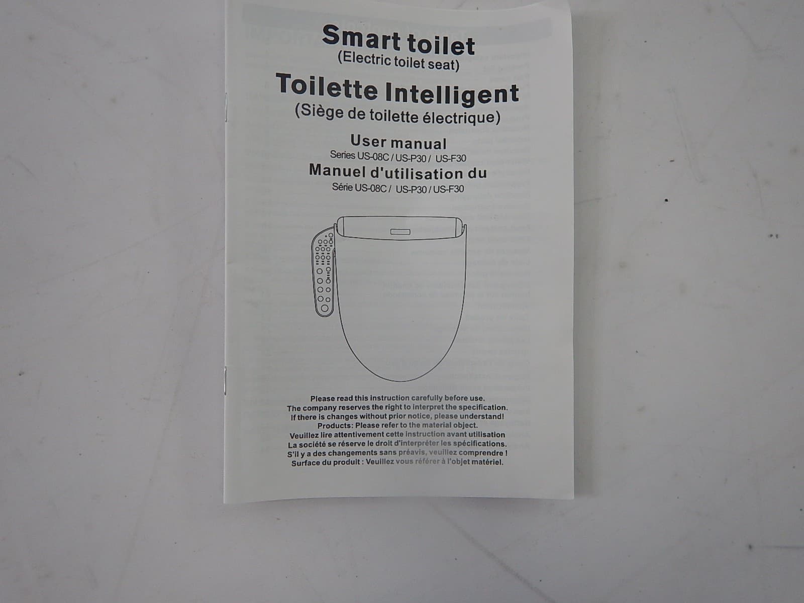 KERDE US-08B - P30L Oval Electric Bidet Toilet Seat, White 2