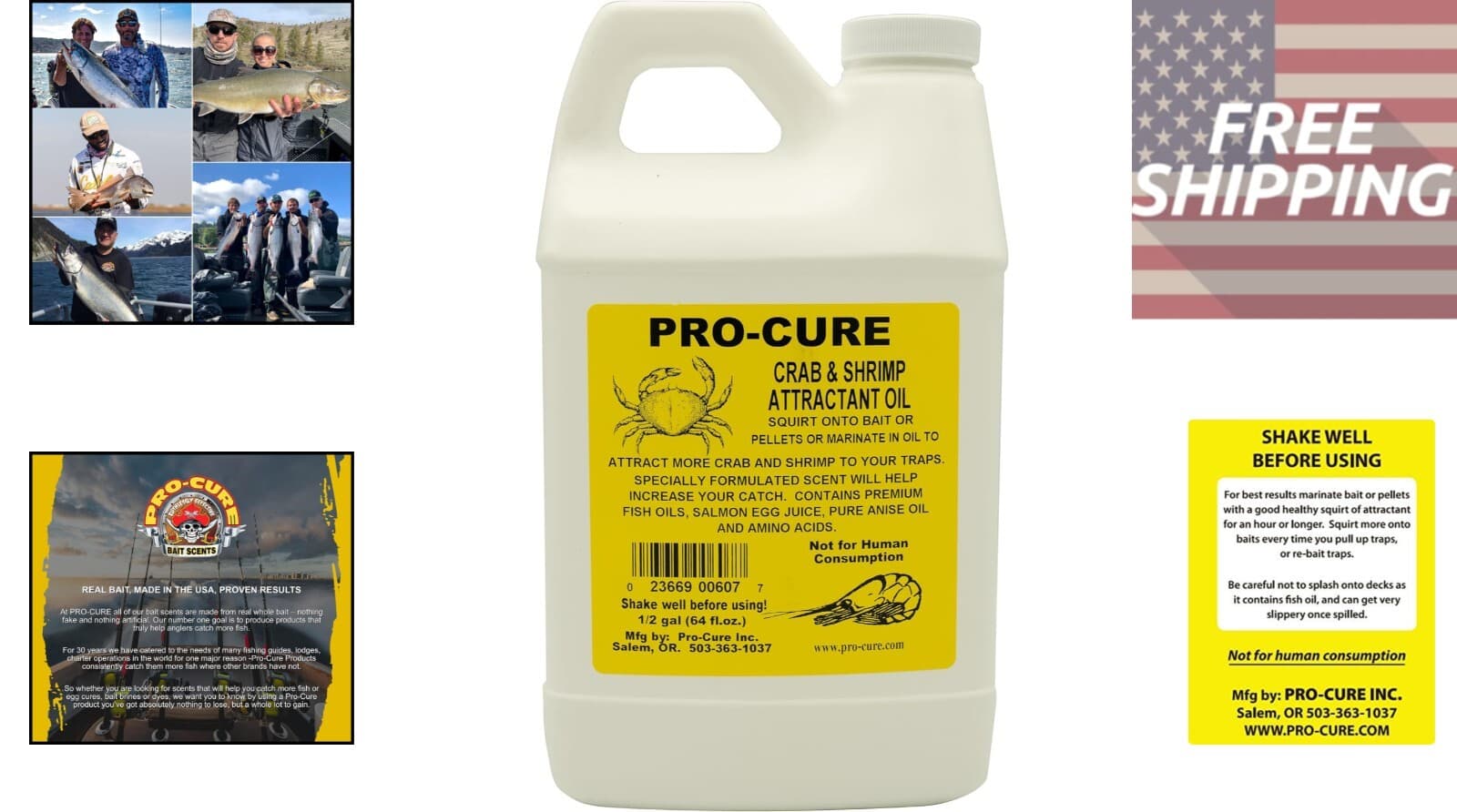 Attractive Liquid Shrimp Oil & Crab Oil - 1/2 Gallon for Optimal Fishing 2