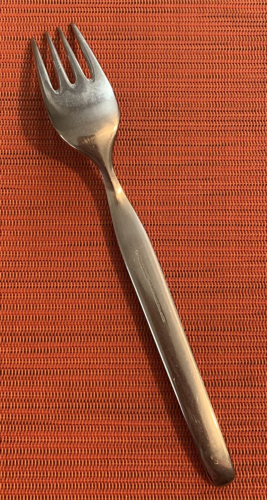 Vintage C Hugo Pott LINDEN Satin 2720 Germany Stainless 18/8 DINNER FORK 7-1/2” 2