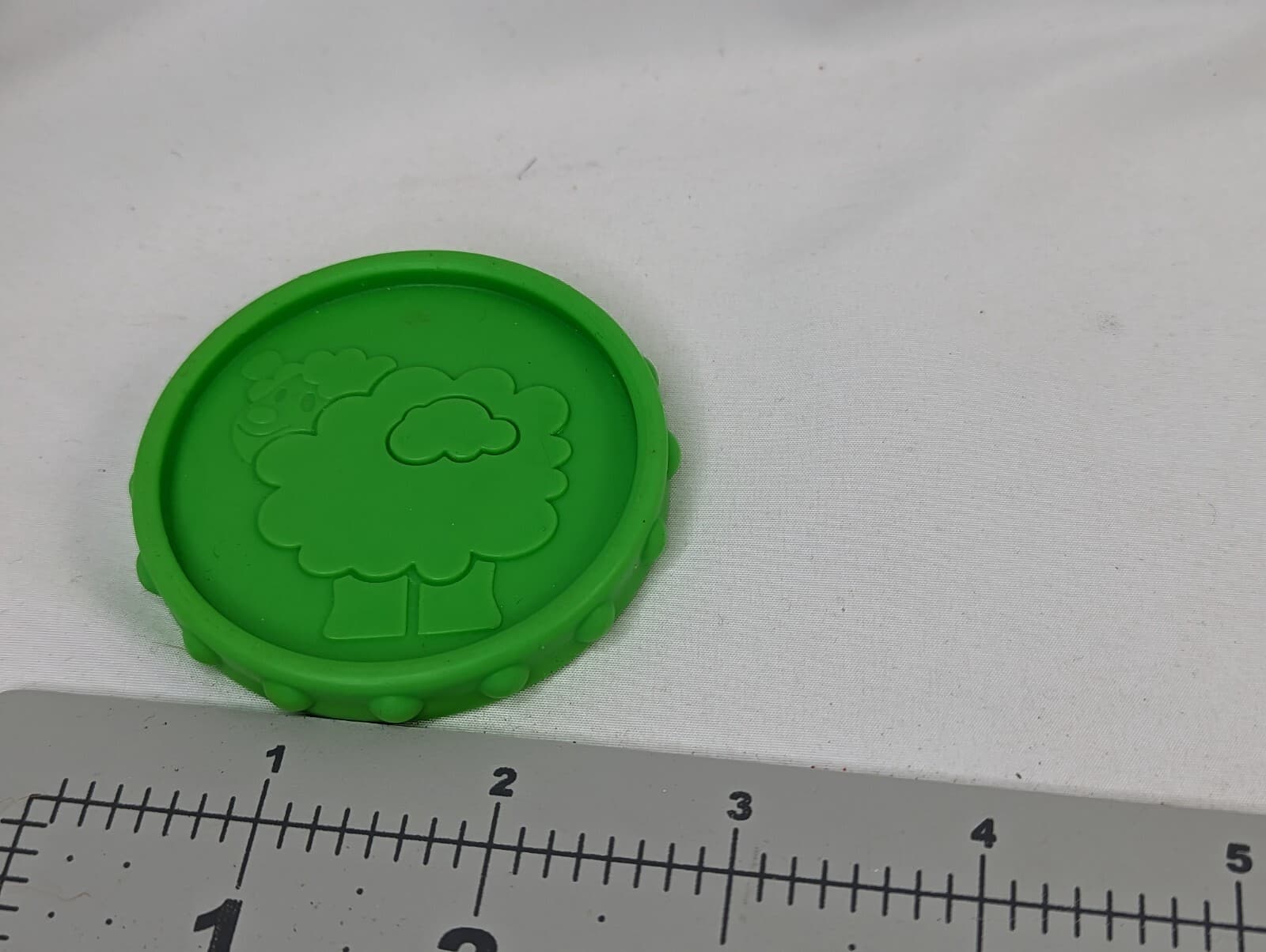 Fisher Price Replacement Coin 2.5 Inch Green Yellow 5