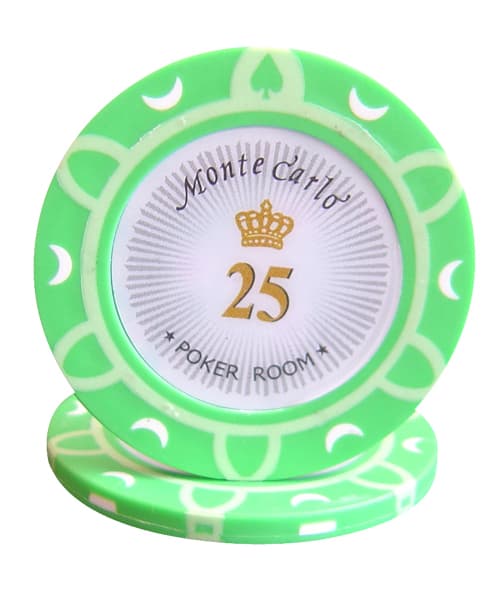14G MONTE CARLO POKER ROOM CLAY POKER CHIPS SAMPLE SET 4
