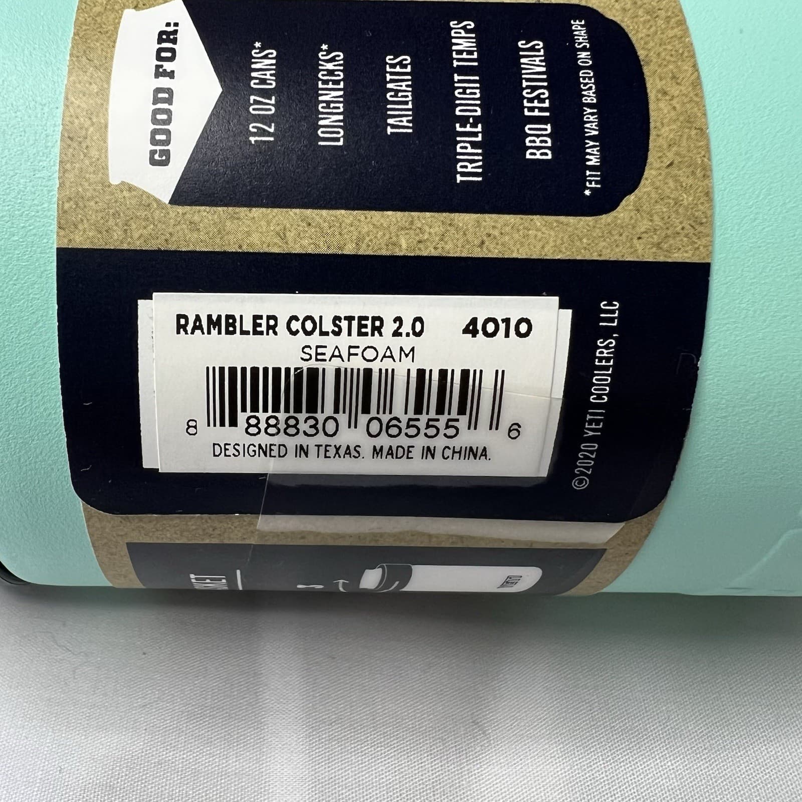 YETI Rambler 12 oz Seafoam Green  Colster Can Insulator 2