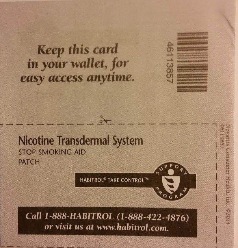 Habitrol Nicotine Transdermal System Patch 21 mg Step 1, 14 PATCHES (2-week kit) 5