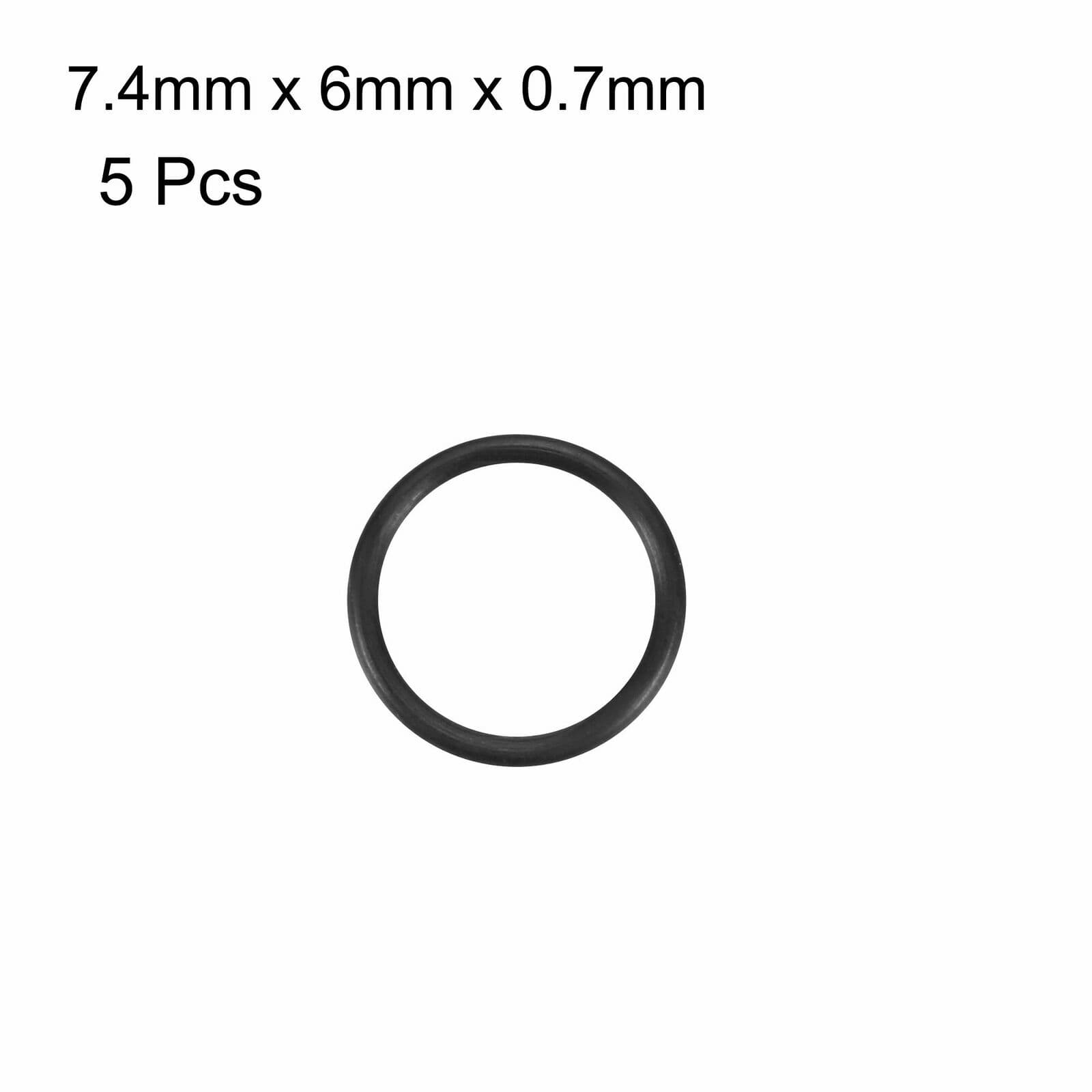 5pcs Black Nitrile Butadiene Rubber NBR O-Ring 6mm Inner Dia 0.7mm Width✦KD 3