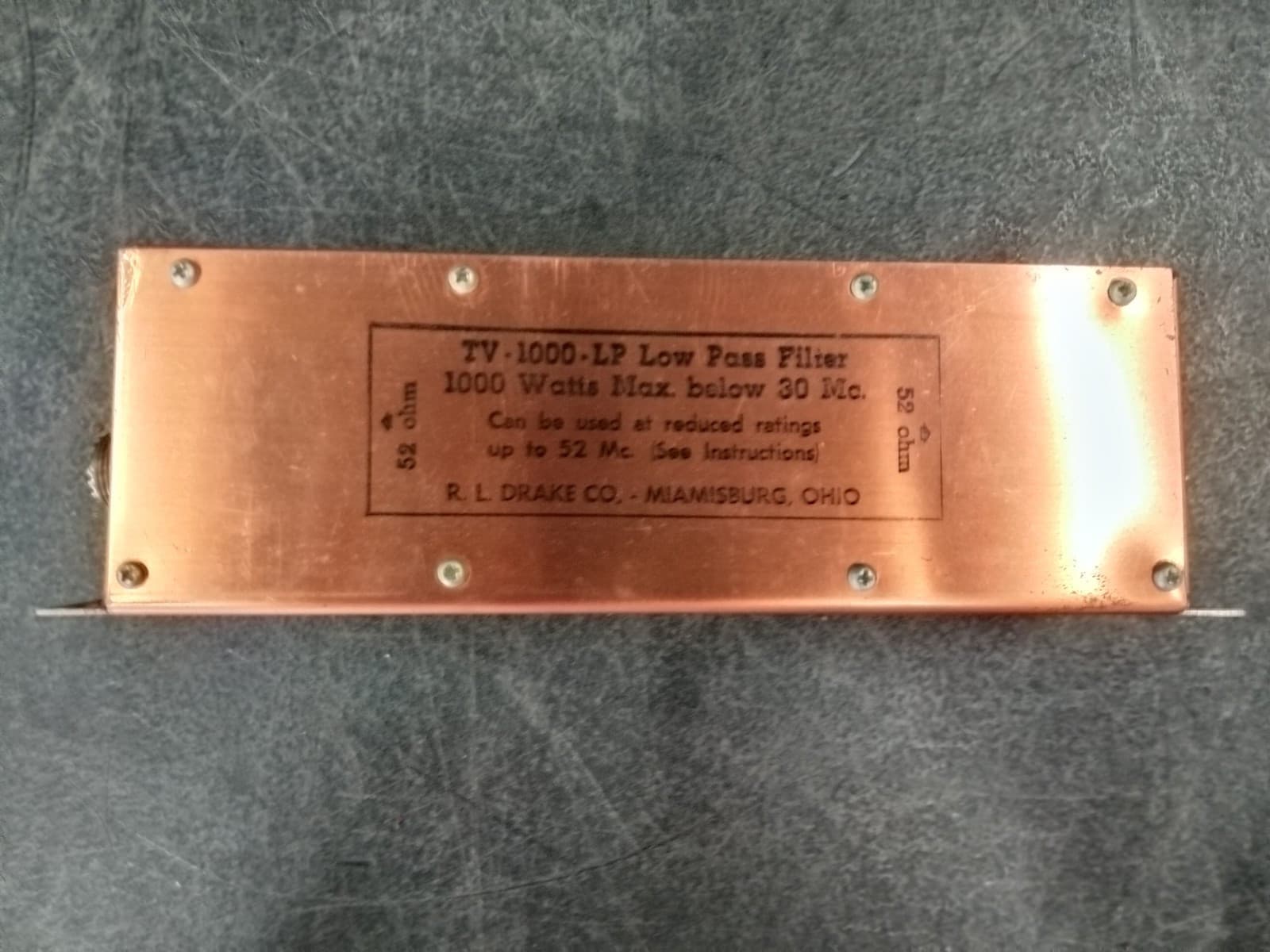 Drake TV-1000 LP Low Pass Filter