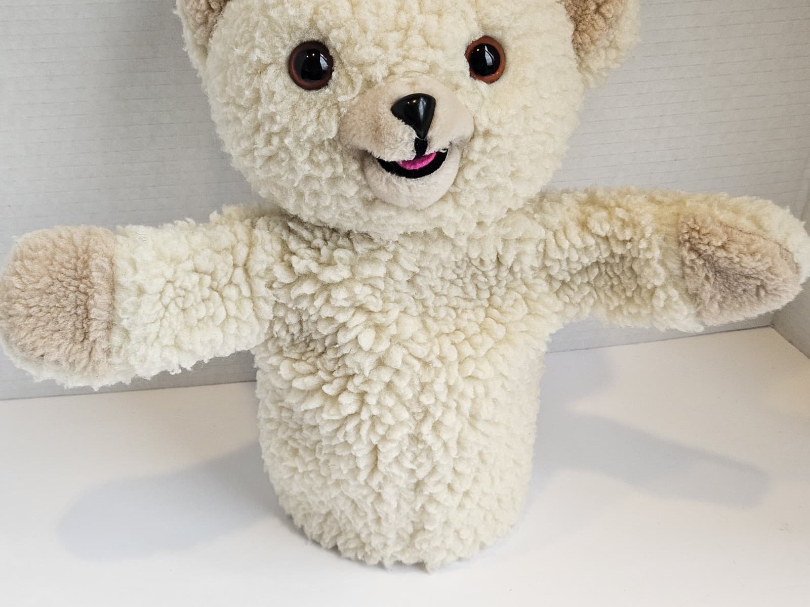 Vintage 1986 Snuggle Bear Hand Puppet Plush Russ Lever Brothers Mascot Advertise 5