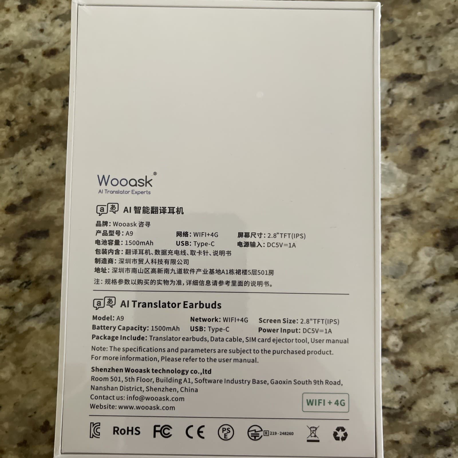 New White Wooask A9 AI Translator Earbuds Device Powered by CHATGPT 2