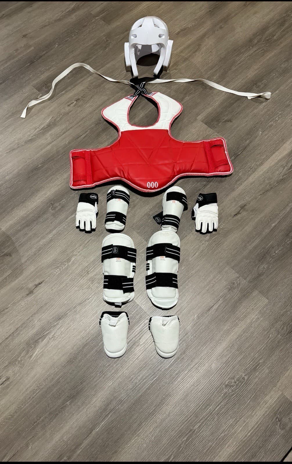 Kids Taekwondo Sparring Gear Set Including 5-6 Years Martial Arts Equipment 4