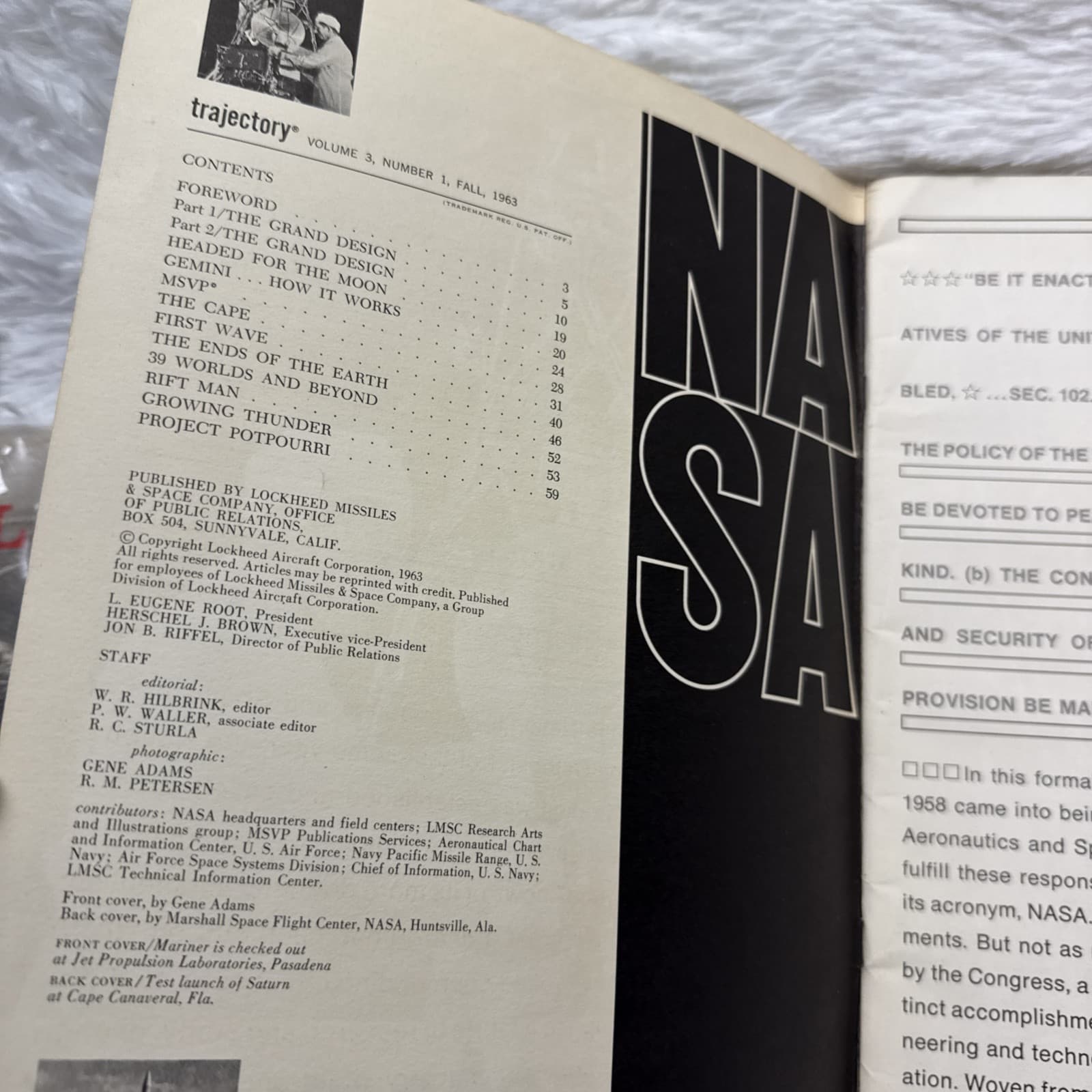 Trajectory Magazine by Lockheed Missiles & Space Company Fall 1963 NASA Report 3