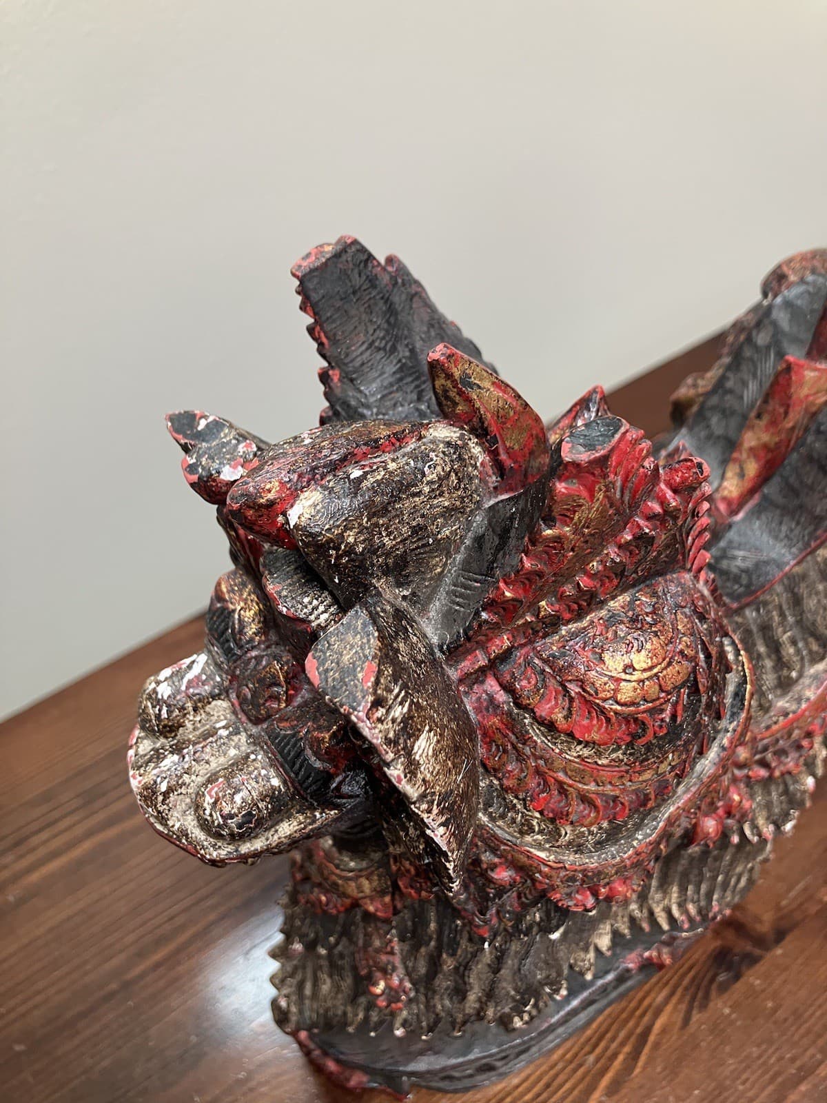 Balinese Barong Wooden Sculpture Statue Bali Indonesia 11” Pls Read 6