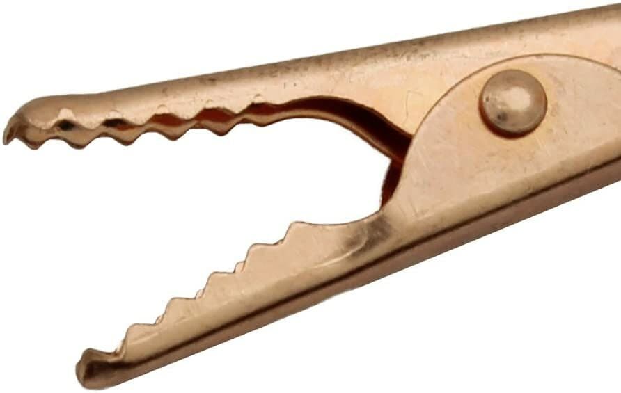 Copper Alligator Clips 4pc 2 in 10 Amp Soldering Heat Sink & Test Wire Connector 4