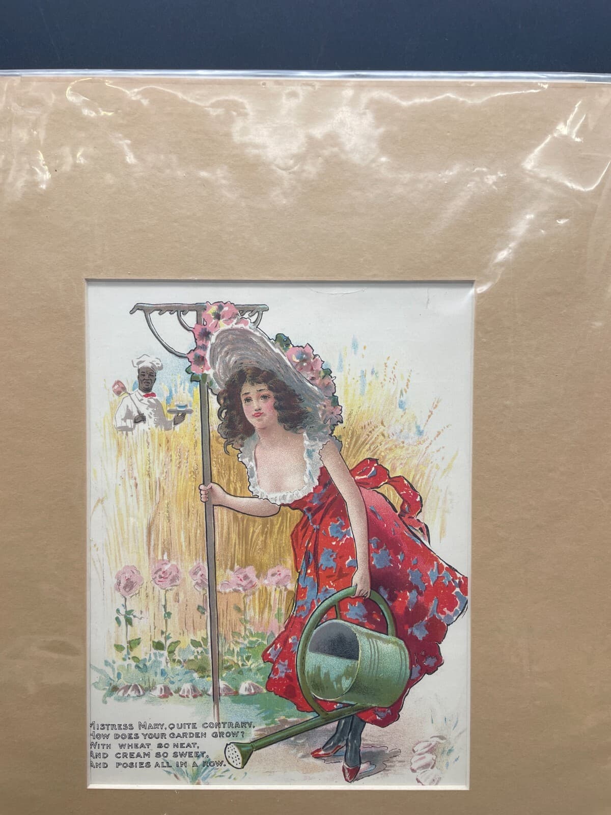 1902 Cream of Wheat Magazine Ad Mistress Mary Matted 2