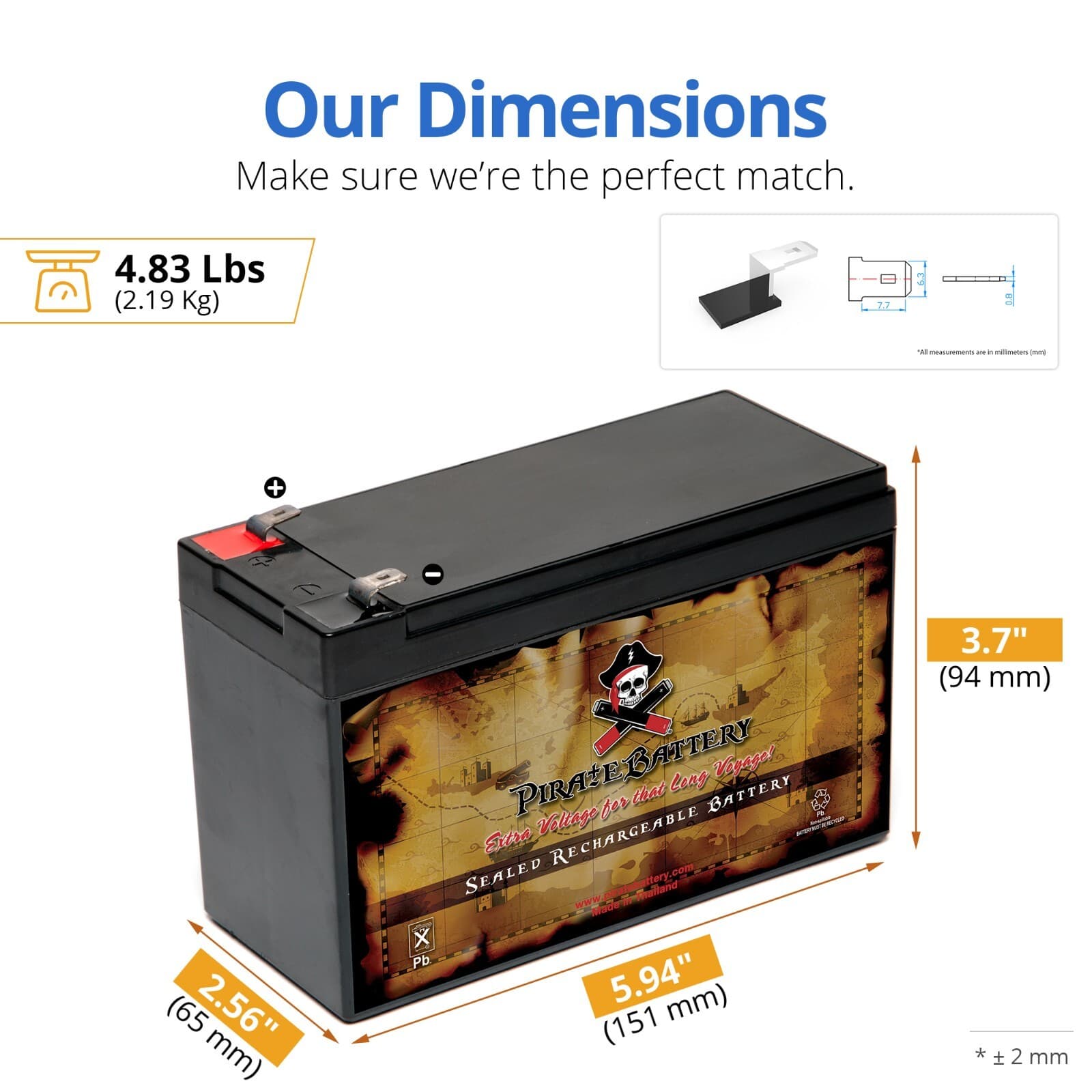 12V 8.5AH Sealed Lead Acid (SLA) Battery for APC ES500 ES550 LS500 RBC110 RBC2 2