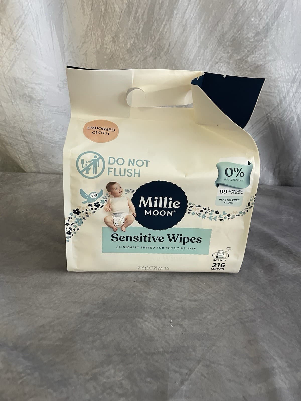 Millie Moon Baby Wipes (216 Total)