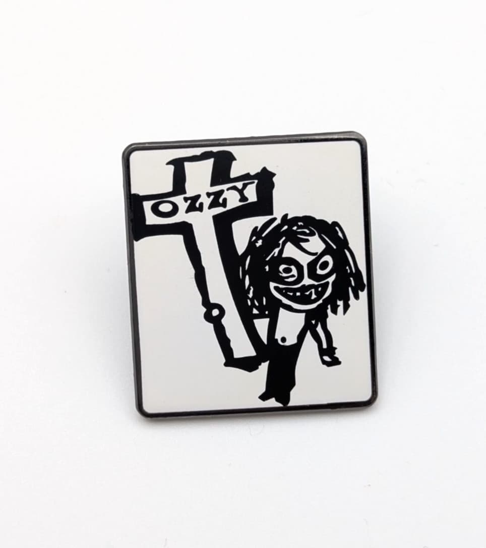 Ozzy Osbourne Enamel Pin Hat Backpack Vest Jackets Badge Brooch Logo Band Merch
