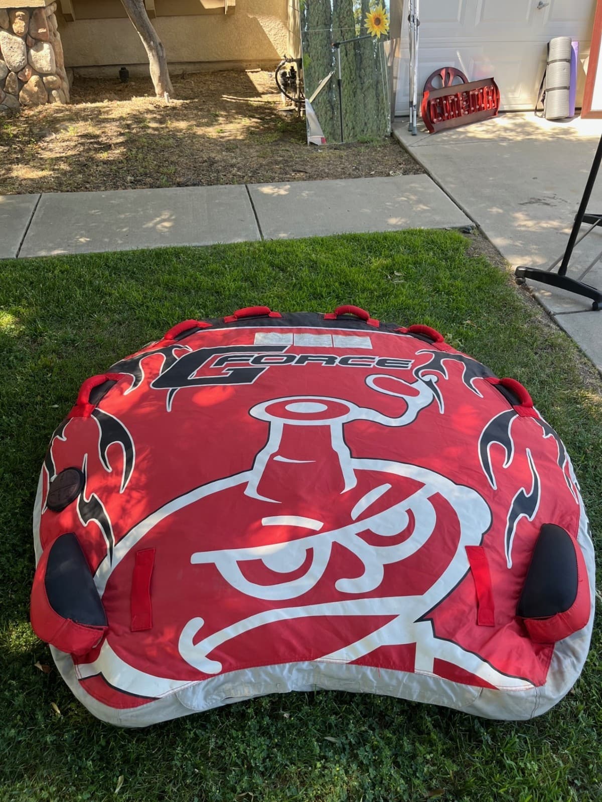 Airhead GForce Towable Tube 3 person Color Red/Black  2